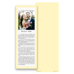 Solid Color Premium Bookmark Card, Ivory