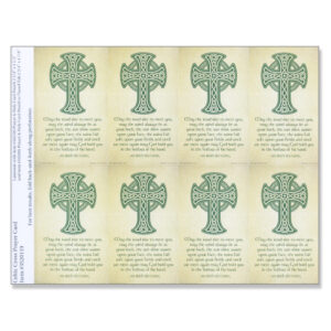 Celtic Cross 8-up Micro-Perf Prayer Card