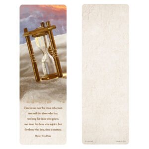 Hourglass 3" x 9" Bookmark, Time is Eternity