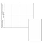 Solid White 8-up Micro-Perf Prayer Cards, Uncoated