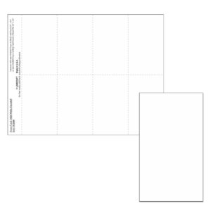 Solid White 8-up Micro-Perf Prayer Cards, Uncoated