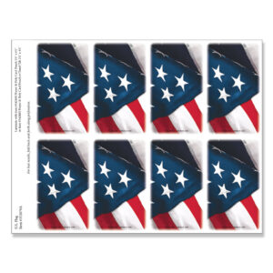 U.S. Flag 8-up MIcro-Perf Prayer Cards