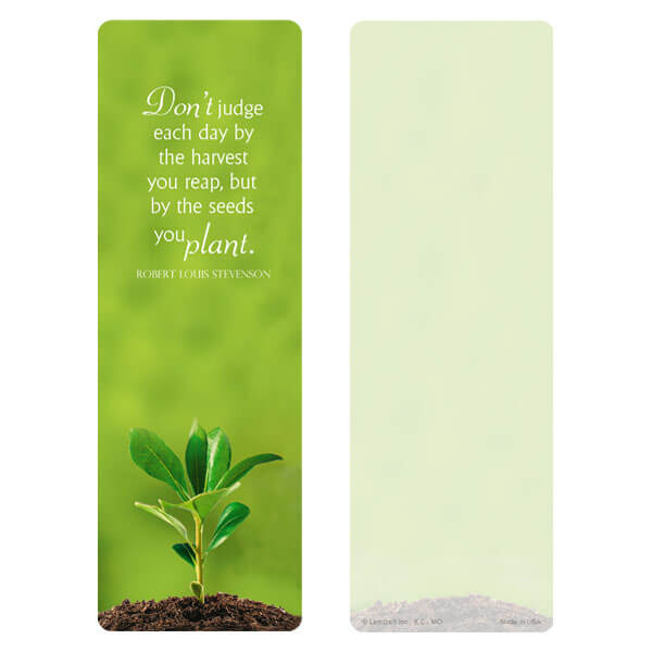 3" x 9" Growth bookmark, Seeds You Plant