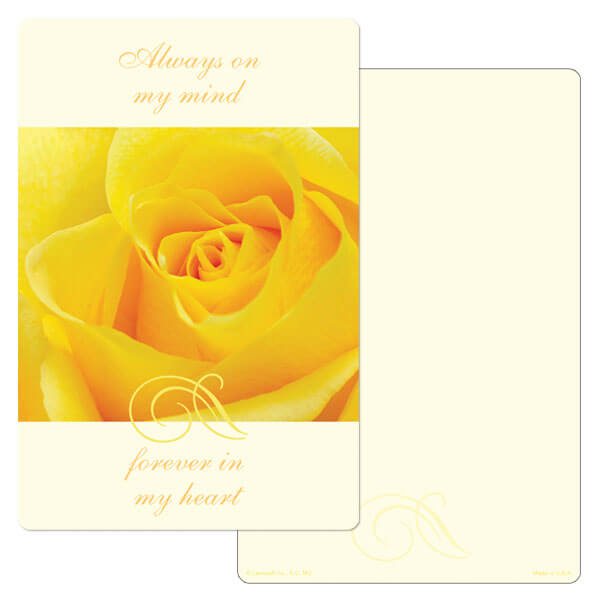 6" x 9" Yellow Rose PMC Album, Always On My Mind