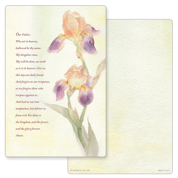 6" x 9" Dutch Iris PMC Album, The Lord's Prayer
