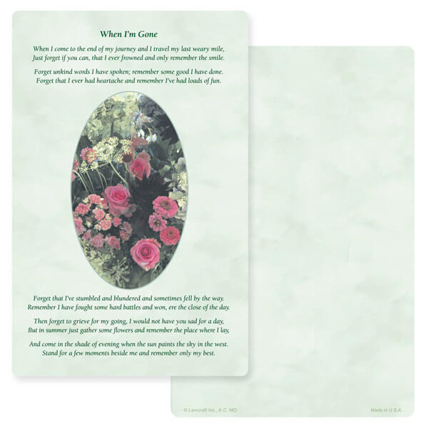6" x 9" Floral Garden PMC Album, When I'm Gone