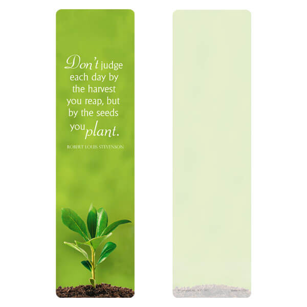 3" x 11" Growth large bookmark, Seeds You Plant