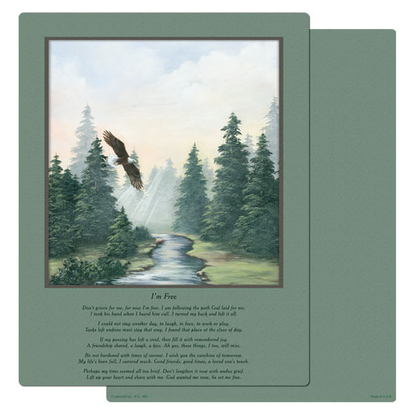 8-3/4" x 11-1/4" Spirit of Flight PMC Letter, I'm Free