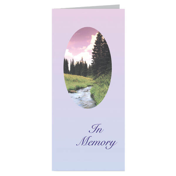 4-1/8" x 9-1/8" Small Wilderness Presentation Card, White Envelope