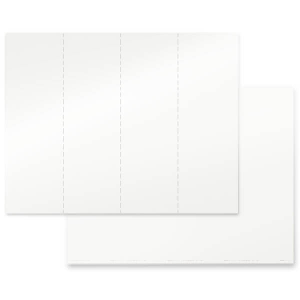 4-up Translucent Micro-Perf Bookmark, No Verse