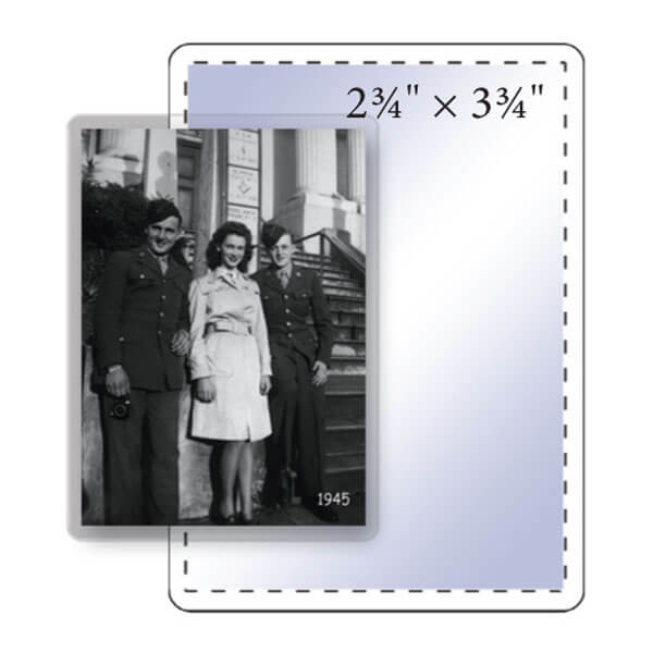 2-3/4" x 3-3/4" Wallet Photo Pouch - 5 Mil