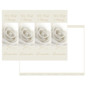 White Rose 4-up Micro-Perf