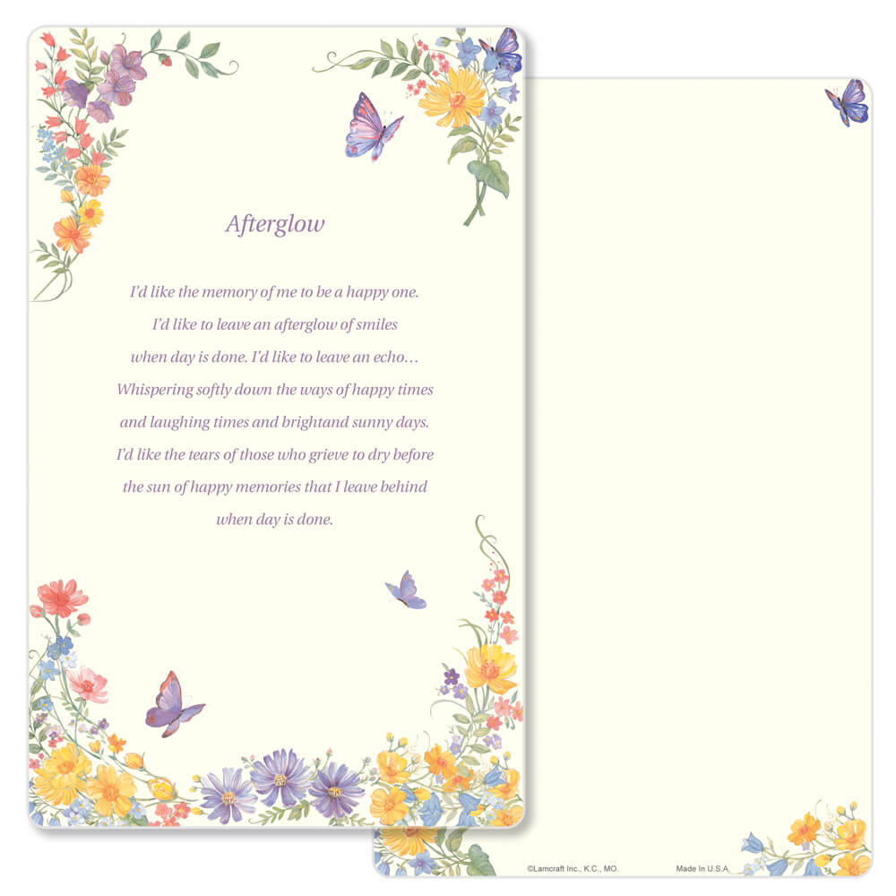 5" x 8" Butterfly Junior Album, Afterglow