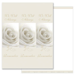White Rose 3-up, We Will Always Remember