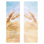3" x 9" Wheat Painting PMC Bookmark, Ecclesiastes 3:1-2
