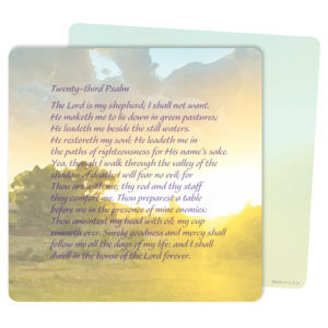 Summer Field Mini-Album PMC, 23rd Psalm