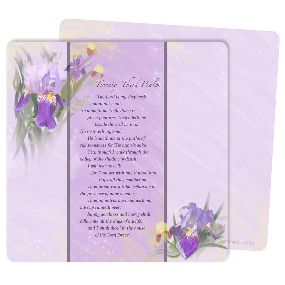 Lavender Iris Mini-Album PMC, 23rd Psalm