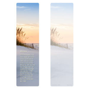 3" x 11" Sandy Beach Large Bookmark, Afterglow