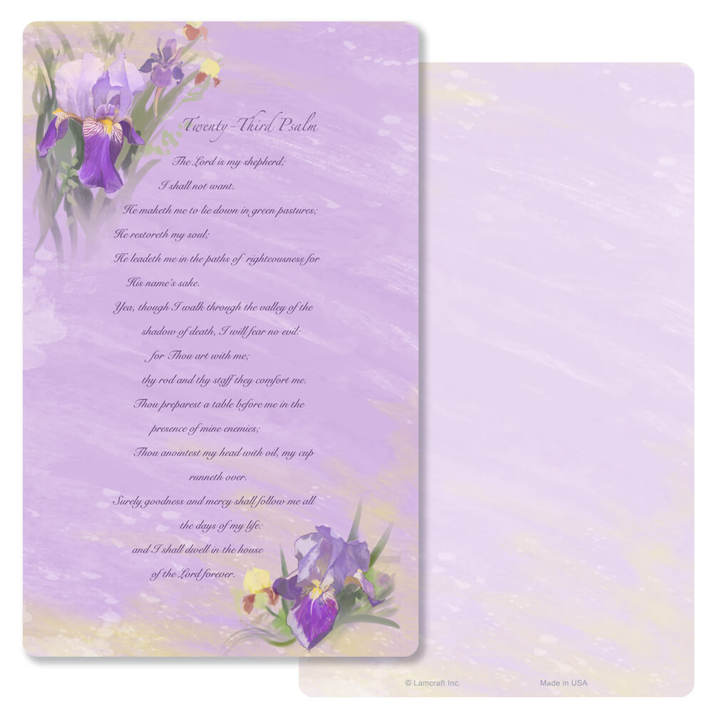 Lavender Iris Junior Album PMC, 23rd Psalm