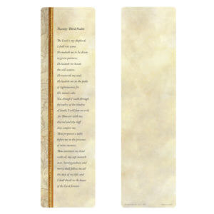 Antique Border Lg Bookmark, 23rd Psalm