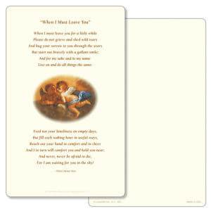 Cherubs Jr Album, When I Must Leave You