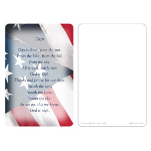 Imprintable US Flag pocket, Taps