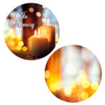 Gold Candles Memorial Ornament