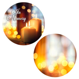 Gold Candles Memorial Ornament