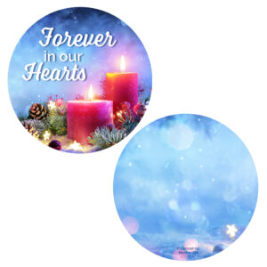 Red Candles Memorial Ornament