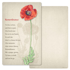 Red Poppy Junior Album, Remembrance