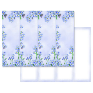 Forget-Me-Not 4-up Micro-Perf