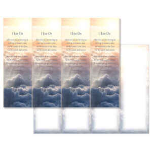 Sunlit Sky 4-up Micro-Perf, I Live On