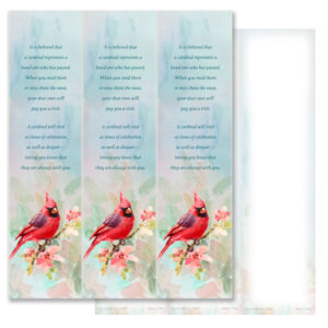 Spring Cardinal 3-up Micro-Perf