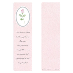 Rosebud Large Bookmark, Rose of Sharon