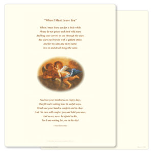 Cherubs Letter-Size, When I Must Leave You