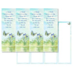 Watercolor Butterfly Micro-Perf, Butterfly Poem