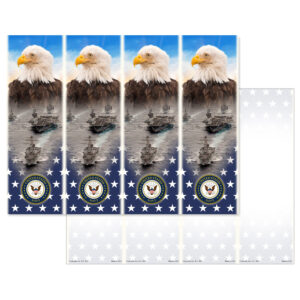 Stars & Eagle Micro-Perf, Navy Emblem