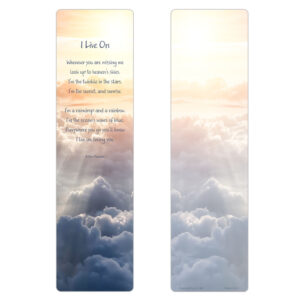 Sunlit Sky Large Bookmark, I Live On