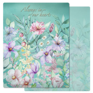 Blooming Garden Letter PMC, Always In Our Hearts