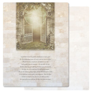Welcoming Gate Letter-size PMC, God's Garden