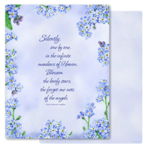 Forget-Me-Not Letter PMC, Meadows of Heaven