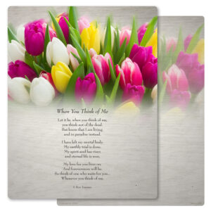 Tulips Letter-size PMC, When You Think of Me
