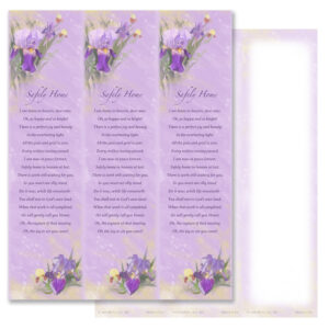 Lavender Iris 3-up Micro-Perf, Safely Home