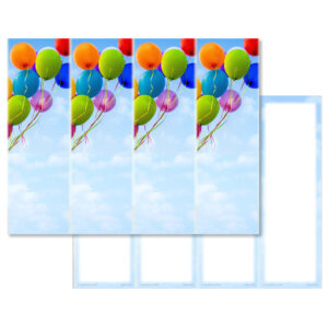 Balloons 4-up Micro-Perfs