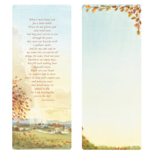 Meadow Extra-Large Bookmark, When I Must Leave You