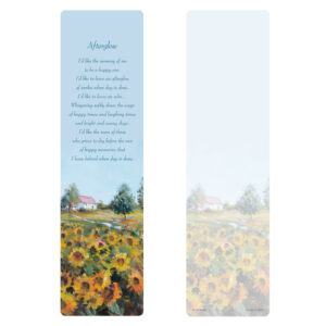 Sunflower Fields Large Bookmark, Afterglow