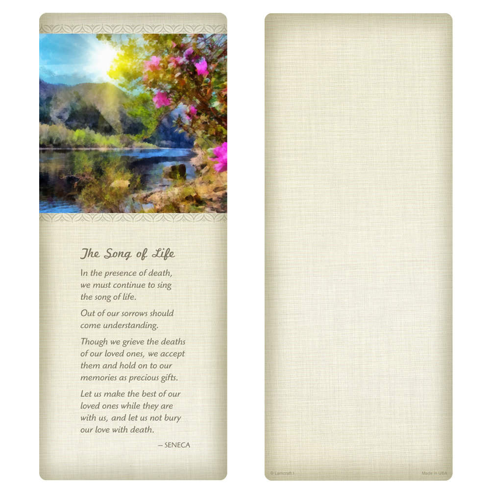 New Day Extra-Large Bookmark, Song of Life