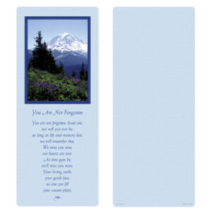 Nature's Majesty Extra-Large Bookmark, You Are Not Forgotten