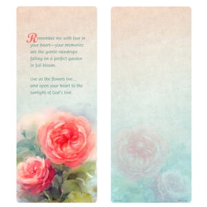 Rose Garden Extra-Large Bookmark, Remember Me