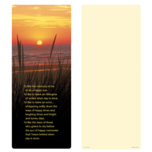 Sea Oats Extra-Large Bookmark, Afterglow